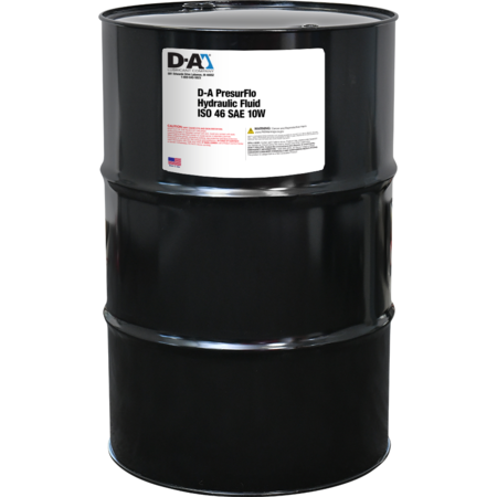 D-A Lubricant Co D-A PresurFlo Hydraulic Fluid ISO 46 SAE 10W - 55 Gallon Drum 55102